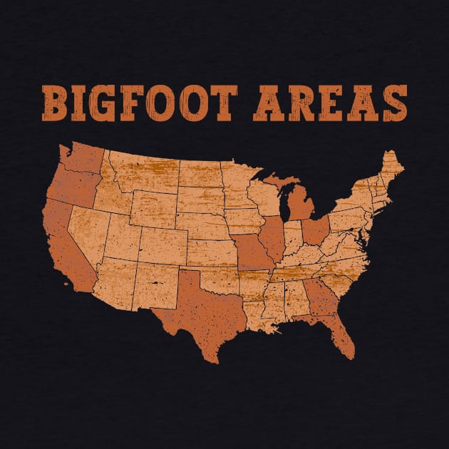 Bigfoot Areas - Bigfoot Sasquatch Believer by Anassein.os